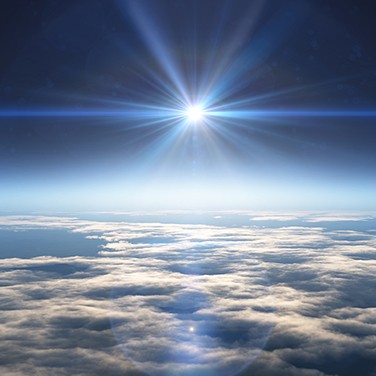Cielo azul con nubes